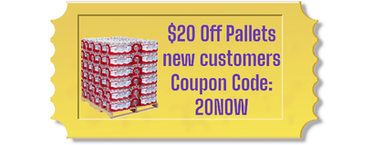 coupon $20 off pallets of water